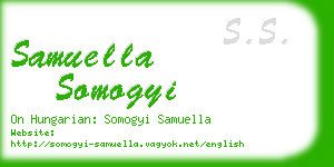 samuella somogyi business card